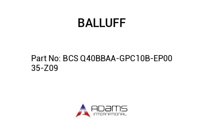 BCS Q40BBAA-GPC10B-EP00	35-Z09								