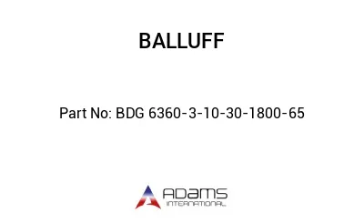 BDG 6360-3-10-30-1800-65									