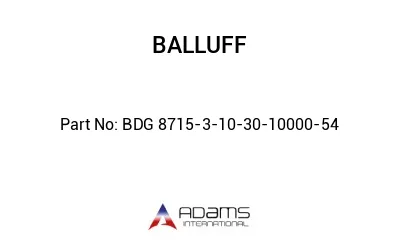 BDG 8715-3-10-30-10000-54									
